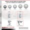 Service Caster 3 Inch Thermoplastic Rubber 7/8 Inch Square Stem Caster Set Total Lock Brake SCC SCC-SQTTL20S314-TPRB-78-4 - alternate 3